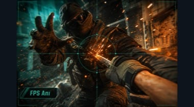 Slotime FPS oyuncu aksiyon anı görseli